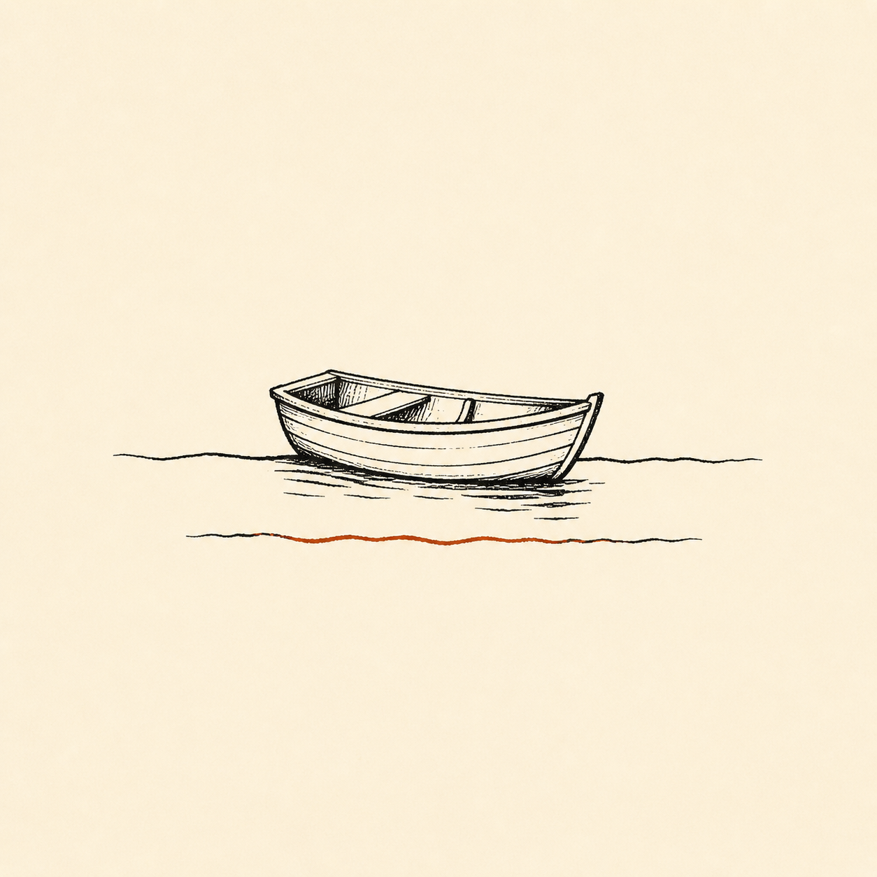 Drifting boat