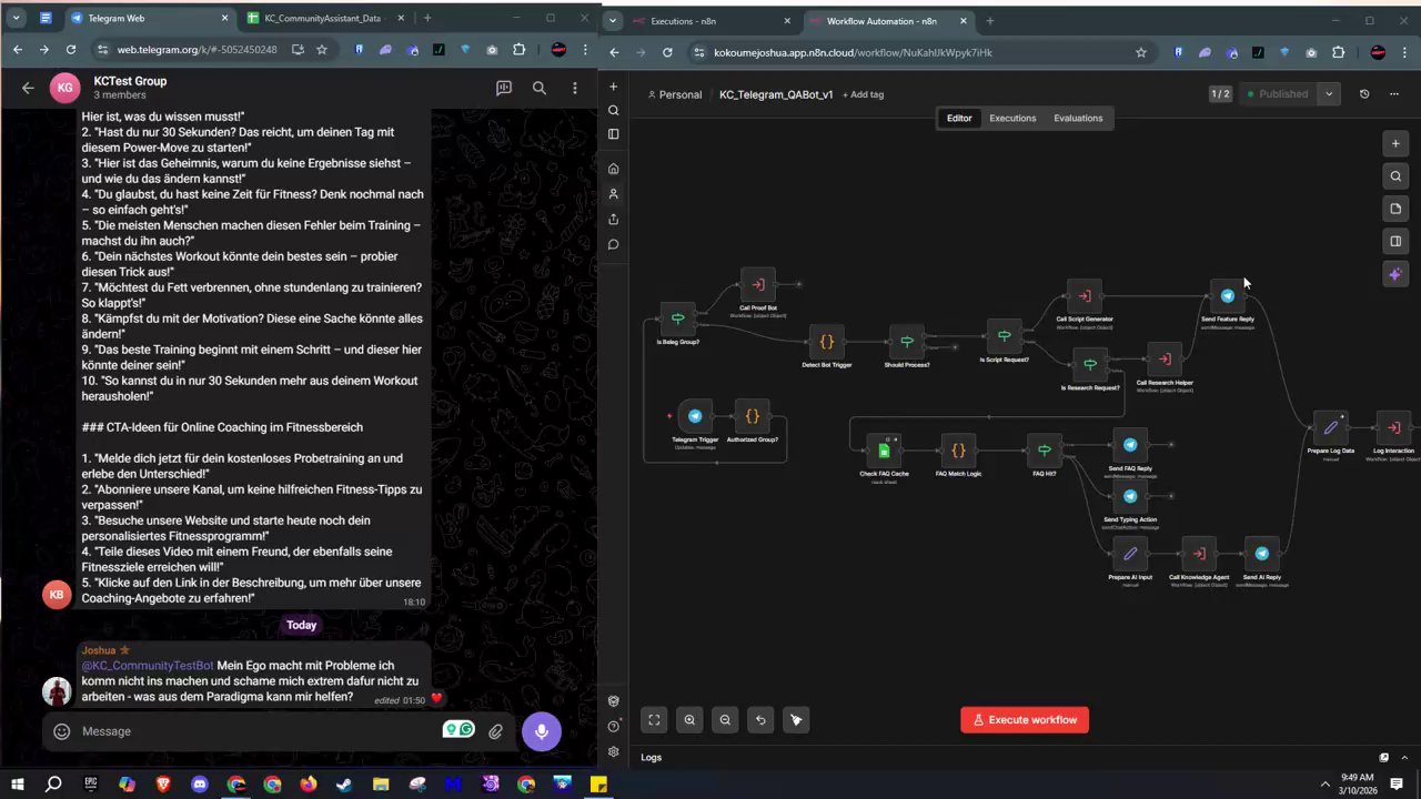 n8n community bot walkthrough preview